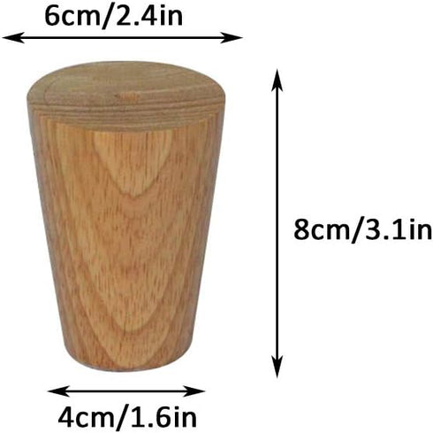 KDDEON Accessories,Set 4 (8cm/3.1in) Solid Wood Rubber Wood Furniture Legs,DIY Replacement Sofa Legs,Tapered Coffee