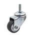 Luomorgo 8 Pcs 1" Swivel Stem Caster Wheels for Tiny Shopping Cart, No Noise TPE, 141lb Load Capacity