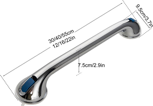 SPABOY 55cm/22in) Grab Bar Shower Handle, Shower Grab Bar with Strong Hold Suction Cup for Bathtubs and Showers, Safety