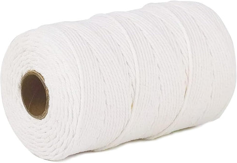 PerkHomy Cotton Butchers Twine String 500 Feet 2mm Twine for Cooking Food Safe Crafts Bakers Kitchen Butcher Meat Turkey Sausage Roasting Gift Wrapping Gardening Crocheting Knitting by PH PERKHOMY