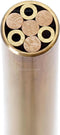 Mosaic Pin - 0.218 Inch Diameter - Brass Outer Material, Decorative Knife Handle Pins for Fixed Blade Knives