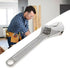 Silver Open End Wrench, Steel 2.5inch Adjustable Spanner for Repairing, Mini Hand Tools, Keychain Accessories