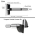 2-1/8 Inch Carbide Tipped Forstner Drill Bit for Hard Wood, Woodworking Hinge Cutter Tool Kits for Wood Plywood Plastic