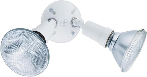 Lithonia Lighting Outdoor Flood Light Fixture, Adjustable Twin Par Flood Light Holder