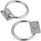 Gsycle Stainless Steel Drop Pull Handle, Shiny Silver Chair Back Ring Pull with