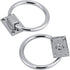Gsycle Stainless Steel Drop Pull Handle, Shiny Silver Chair Back Ring Pull with