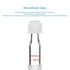 StonyLab Thermometer Inlet Adapter with 19/22 Inner Joint, 80mm Height for Distillation Apparatus
