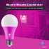 2 Pack BlueX LED A21 Pink Light Bulbs, 15W (120Watt Equivalent), E26 Base, Party Decoration, Holiday Lighting