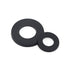Nylon Flat Washer Assortment Set, 600 Pieces in 9 Sizes - M2 to M12, Black
