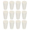 MECCANIXITY Rubber Tapered Plug 8mm to 13mm Solid Test Tubes Bungs, 12 Pieces White