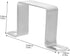 4pcs Square Tube Buckle U Clamps, Square Tube Connector for Mounting Cable Clamp, 304 Stainless Steel