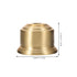 2pcs E27 Brass Lamp Socket Cup Semi-Threaded Vintage Lamp Holder with Metal Base Cover for Floor and Wall Light