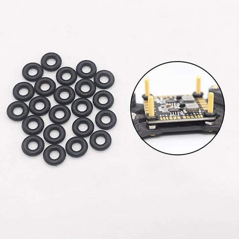 Gracilaria 50PCS (3x2x7mm) RC Airplane Controller O Shape Silicone Washer Shock Absorbor for RC Plane Helicopter DIY