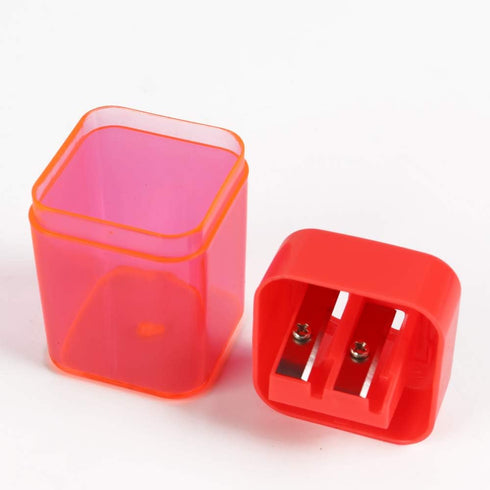 Eagle Manual Pencil Sharpener - 2 Holes for Standard and Jumbo Color Pencils, Pack of 2 (Red)