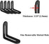 10 1 9/10" Pcs Adjustable L-Shape Corner Brace with Slot, Metal Connector Slidable Slotted Joint Right Angle Bracket