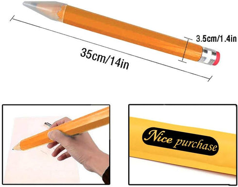 Big Pencils For Kid Giant Wooden Jumbo Pencil So Cool (Yellow) by Nice purchase
