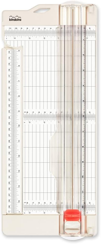 Bira Craft Paper Trimmer and Scorer with Swing-Out Arm, 12" x 4.5" Base, Craft Trimmer, Trim and Score Board, for Coupons Craft Paper and Photos