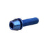 Titanium Ti Allen Hex M5x16 Tapered Head Bolt with Washer - Pack of 6 (Blue, M5x18mm) for Bicycle Stem Parts