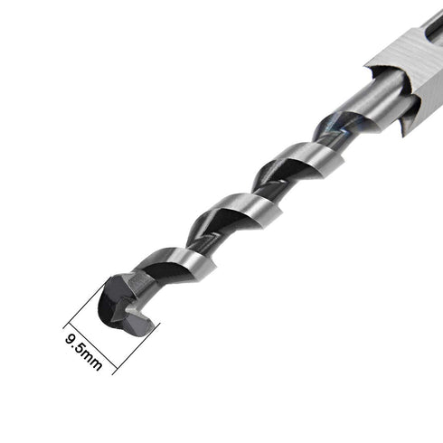 uxcell Square Hole Drill Bit, 1/2" High-Carbon Steel for Woodworking, 2 Pcs