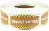 Peanut Butter Grocery Store Food Labels, .75 x 1.375 Inch Oval Shape, 500 Total Adhesive Stickers