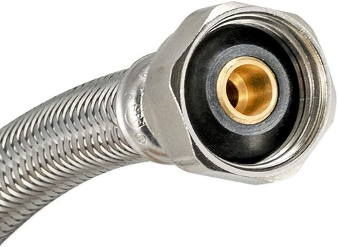 Eastman 20 Inch Steel-Flex Faucet Connector, 1/2 Inch FIP x 1/2 Inch Compression, 48027