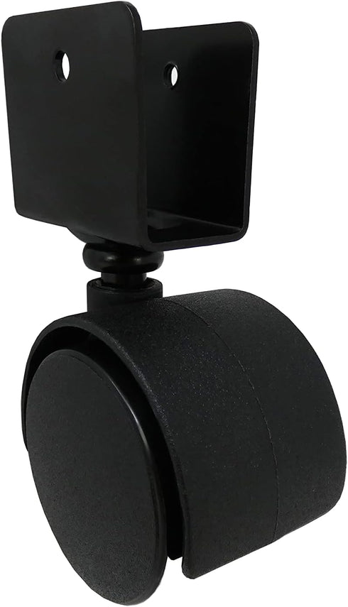 Shepherd Hardware 9420 1-5/8-Inch Twin Wheel Office Chair Caster, 11/16-Inch U-Bracket, 40-lb Load Capacity, 2-Pack,