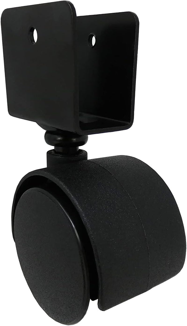 Shepherd Hardware 9420 1-5/8-Inch Twin Wheel Office Chair Caster, 11/16-Inch U-Bracket, 40-lb Load Capacity, 2-Pack,