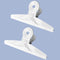 Coideal Extra Large Bulldog Clips White - 2 PCS 20cm Jumbo XL Bull Binder Paper Clip Clamps for Office