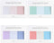 Monolike Color Palette Sticky Solid 301 A SET 4p, Self-Adhesive Memo Pad 30 sheets