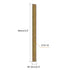 uxcell 60pcs Fully Threaded Rods 5/16 x 3-1/2 Inch - Carbon Steel All Thread Studs for Furniture Assembly