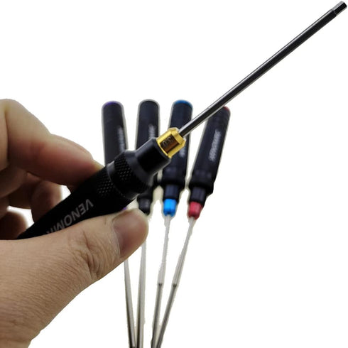 Generic 7 Car/airplane,0.05IN-1/16IN-3/32IN-5/64IN-1.5MM-2.5MM-3.0MM VENOMRC Color Caps Hex Wrencher Hex screwdriver