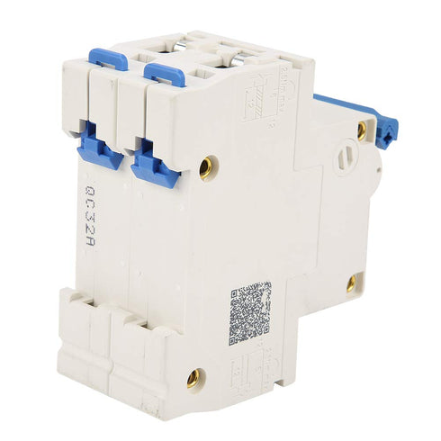 DZ47-63 RCCB Double Pole Circuit Breaker 32A 220/380V for Home Decoration, Engineering Construction, Network