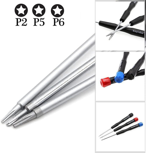 Set of 3 Pentalobe Screwdrivers, Uacen 5 Point Precision Screwdriver Set for Apple Repair