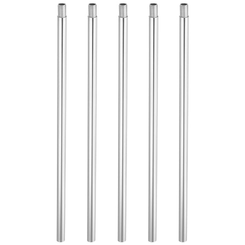 PATIKIL Threaded Extension Rod, 5 Sets 11.8" M10 x 1mm Fine Thread Lamp