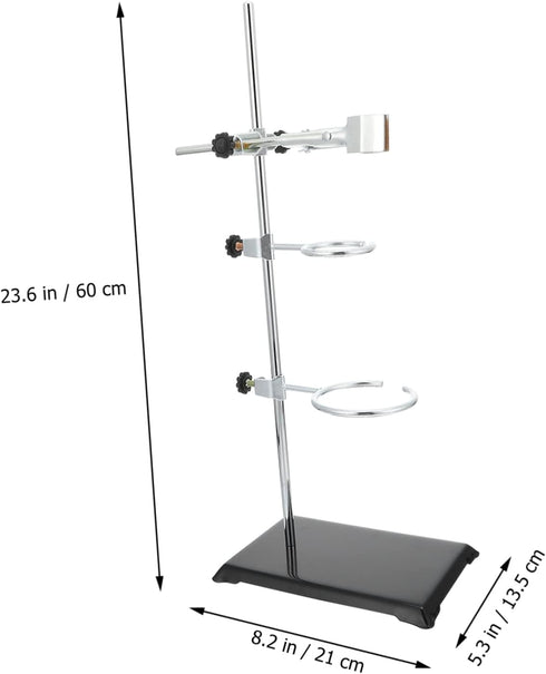 Lab Equipment Kit - Iron Base Retort Stand with Flask Clamp