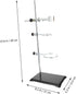 Lab Equipment Kit - Iron Base Retort Stand with Flask Clamp
