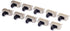 10Pcs 12mm Vertical Slide Switch SPDT 1P2T with 3 Pins PCB Panel for Arduino (Pack of 10)