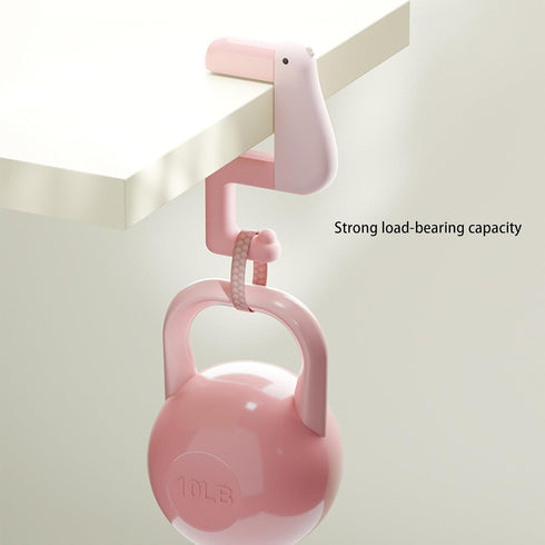 Ywmsfl 2PCS Schoolbag Backpack Backpack Creative Thinking Shaped Desk Side Hooks for Keys Cups Under Table Handbag