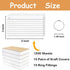 Wenscis 1500 3x5 Inch Pcs White Index Cards with Rings, Flash Cards Bulk with Holder for Studying, Notecards Lined