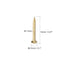 uxcell Small Tiny Brass Nails 1.2x12mm for DIY Decorative Pictures Wooden Boxes Household Accessories 50pcs