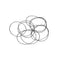 uxcell Nitrile Rubber O-Rings 46mm OD 44mm ID 1mm Width, Pack of 10 for Automotive Machine Plumbing