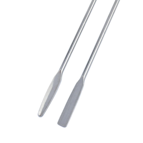 Stainless Steel Mini Double-Ended Spatula, Semi-Micro Shovel with Conical Arrow End and Flat End - 4PCS