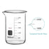 stonylab 1 Pack Glass Beaker, 3000 ml Borosilicate Graduated Low Form Griffin Beaker with Pouring Spout