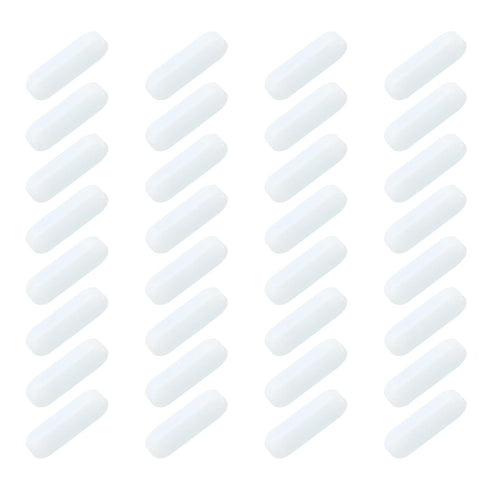 MECCANIXITY Magnetic Stirrer Mixer Stir Bar Rod, 20mm PTFE Coating Magnet for Laboratory, 32 Pcs