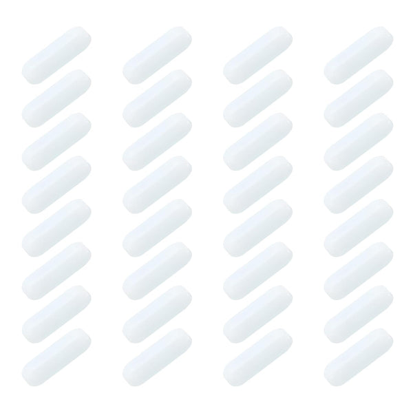 MECCANIXITY Magnetic Stirrer Mixer Stir Bar Rod, 20mm PTFE Coating Magnet for Laboratory, 32 Pcs