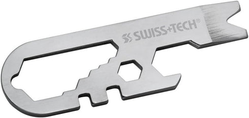 SWISS+TECH ST67129 Multi-Tool, 14-in-1 Micro Wrench, Stainless Steel, Keychain, Auto, Camping, Hardware (Single Pack)