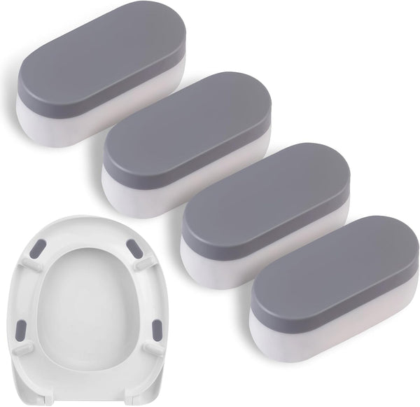 Universal Toilet Seat Bumpers, Suitable for Bidet Kits, 4 Pack Toilet Seat