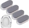 Universal Toilet Seat Bumpers, Suitable for Bidet Kits, 4 Pack Toilet Seat
