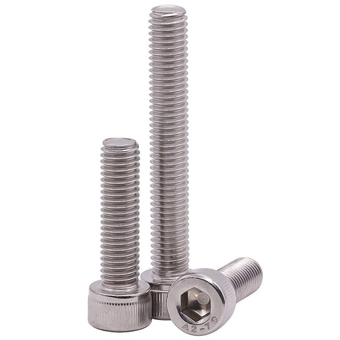 M5-0.8 x 55mm Socket Head Cap Screws, 304 Stainless Steel 18-8, Allen Socket Hex Drive, 15 PCS