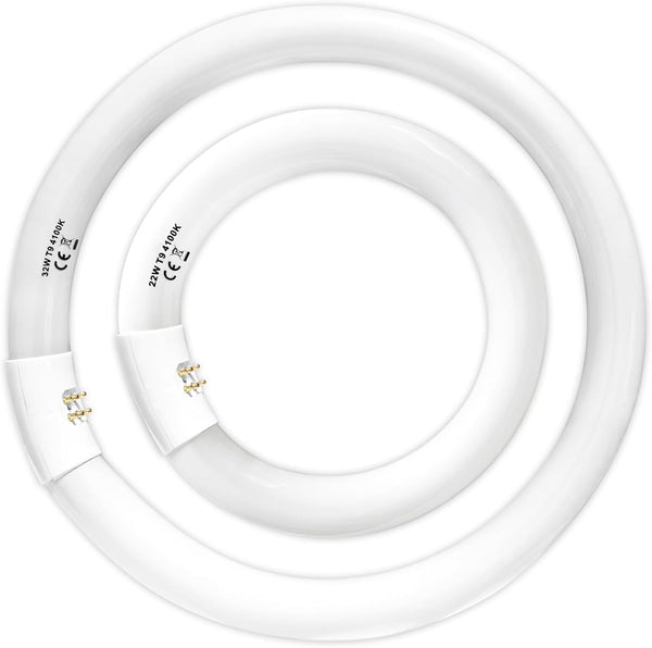 Celiwace FC8T9/CW 22W and FC12T9/CW 32W Cool White Set, 8 inch T9 22